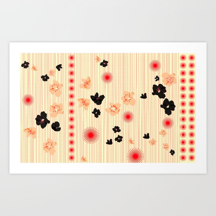 spotted blooms Art Print