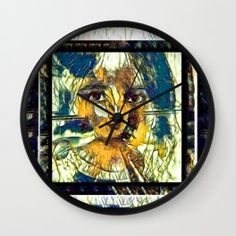 Modern MonaLisa-Le Halston 01 Wall Clock