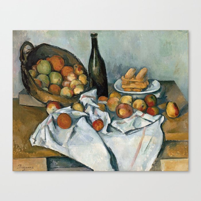 Paul Cézanne - The Basket of Apples - Le Panier de Pommes Canvas Print