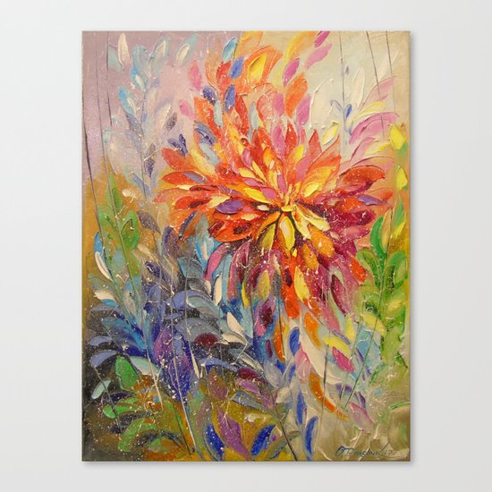 An explosion of emotions Canvas Print