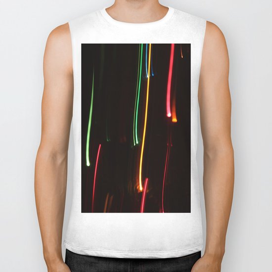 Abstract Motion Lights Biker Tank