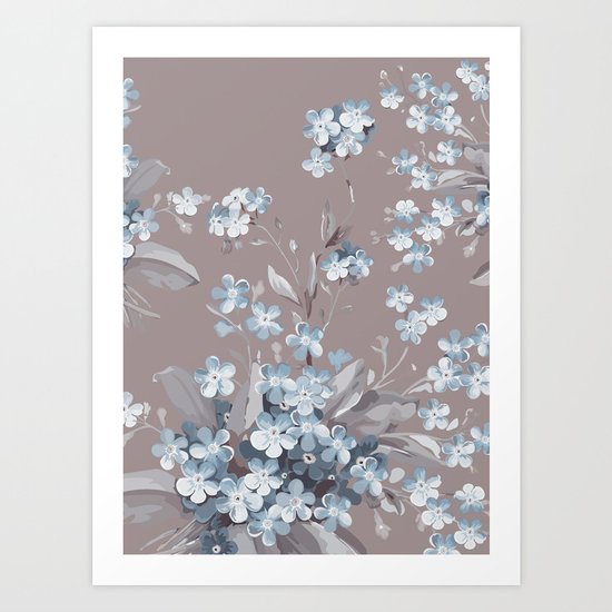 FLORAL PATTERN 2 Art Print