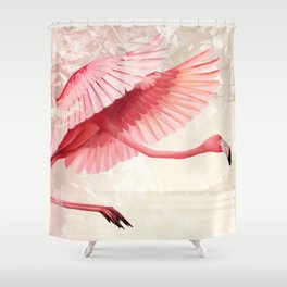 THE PINK RIOT Shower Curtain