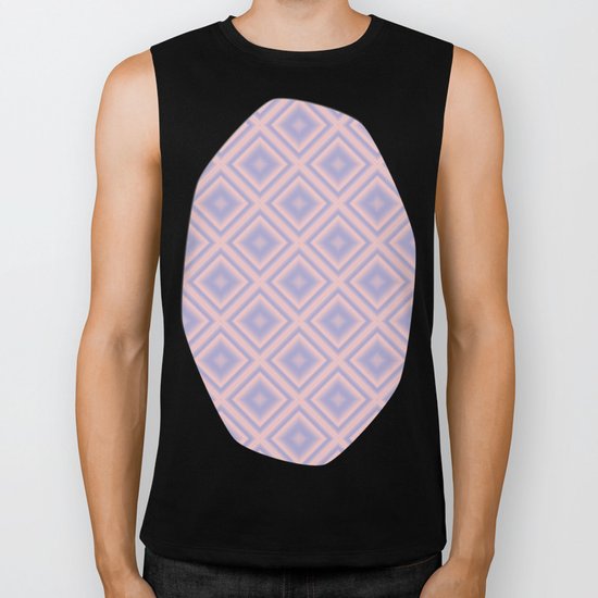 Starry Tiles in Rose Quartz and Serenity Biker Tank