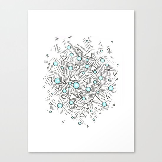 Shiny Bubbles Canvas Print
