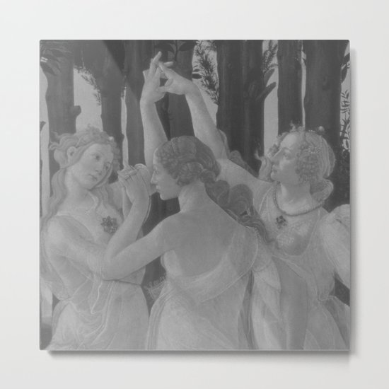 Black White Primavera Metal Print