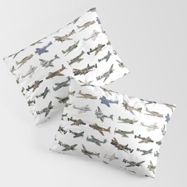 Various British WW2 Airplanes Pillow Sham