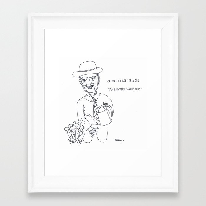 John Waters Framed Art Print