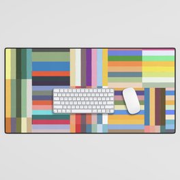 Abstract Line Art Colorful Desk Mat