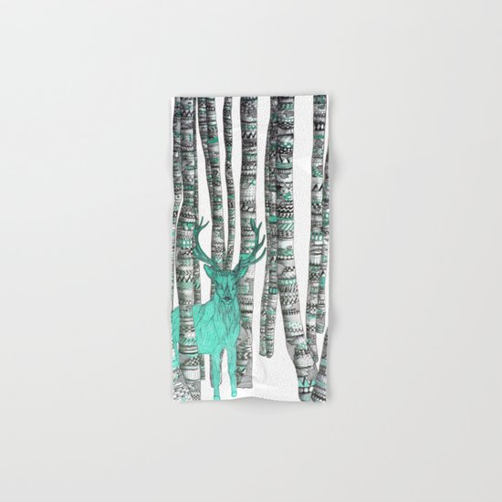 Turquoise Stag Hand & Bath Towel