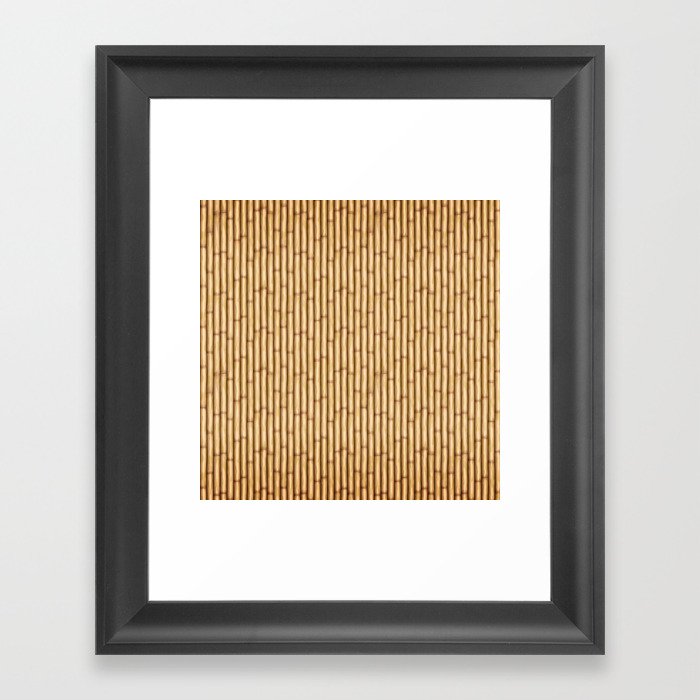 Bamboo  Screen Framed Art Print