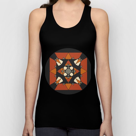 Mandala earth colors Unisex Tank Top