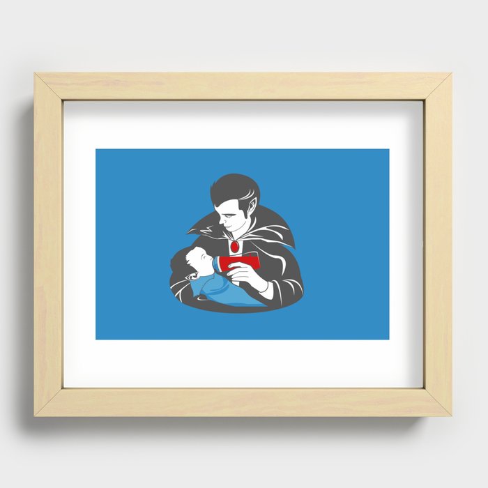 The Curious Case of a Baby Vampire Recessed Framed Print
