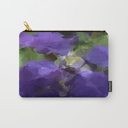 Garage Door Flowers Carry-All Pouch | Abstract, Painting, Nature 
