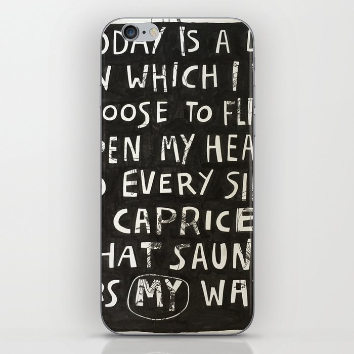 today is a day. iPhone Skin
