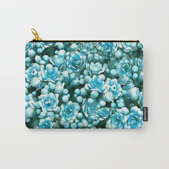 Blue succulents Carry-All Pouch