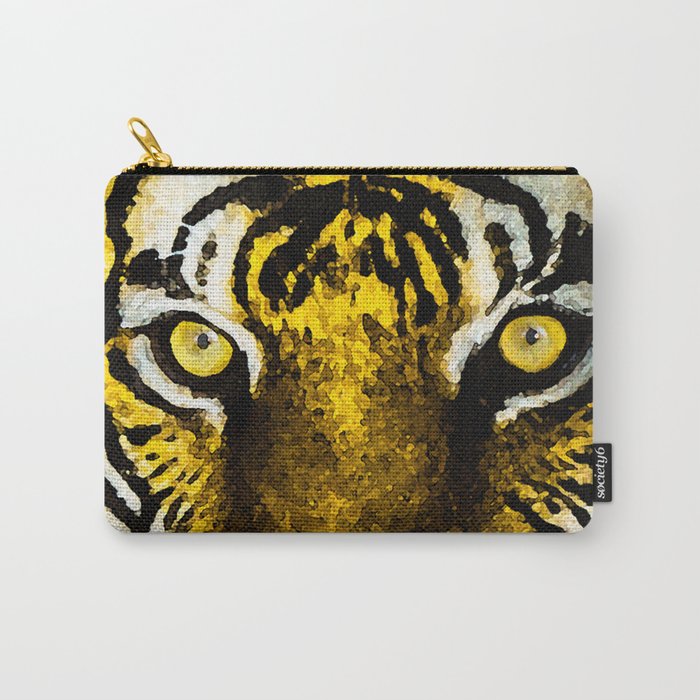 Purple/Gold Tiger Carry-All Pouch