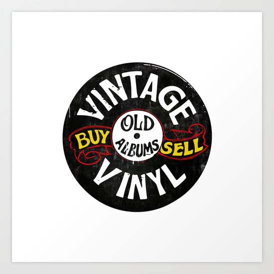 Vintage Vinyl Art Print