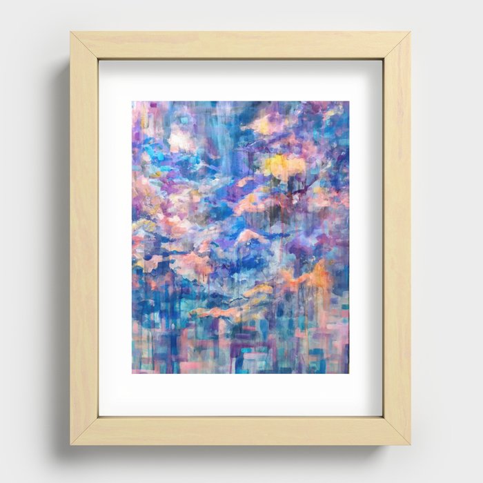 Skyscape Glitch Recessed Framed Print