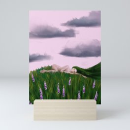 Lady Grass Mini Art Print