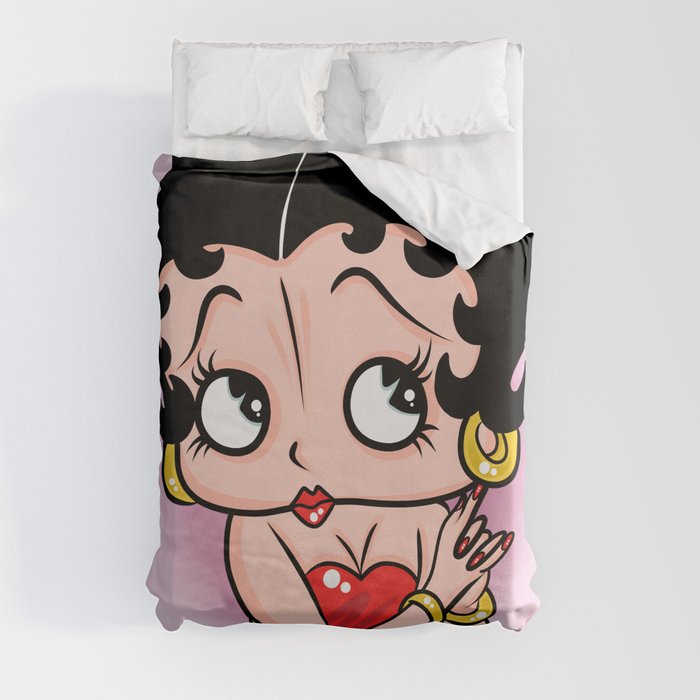 Betty Boop OG by Art In The Garage Duvet Cover