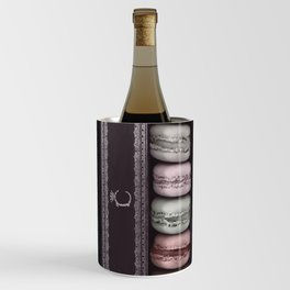 French Patisserie Macarons Cocoa Colored Wine Chiller