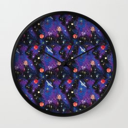 Out of This World Carpet Pattern Wall Clock