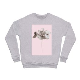 Gray geranium on Pink Crewneck Sweatshirt