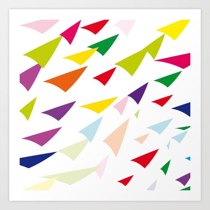 colored arrows Art Print