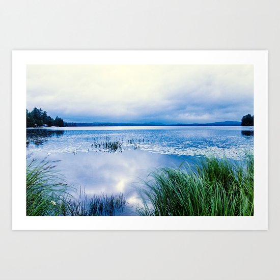 in the blue Art Print