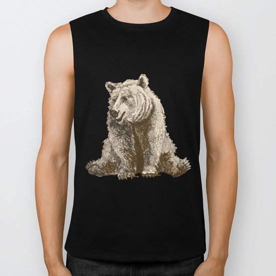 The lazy bear Biker Tank