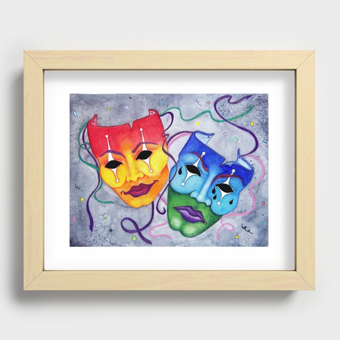 Comedy and Tragedy Recessed Framed Print