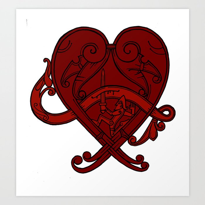 Viking at Heart Art Print
