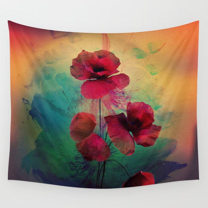 Poppies Wall Tapestry