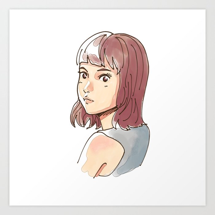 Girl Turn Back Art Print By Ziiinvn Society6