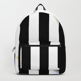 Abstract black vertical stripes Backpack