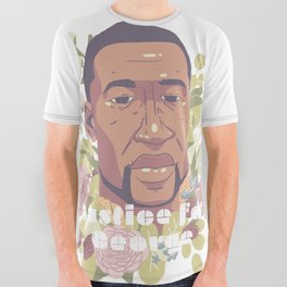Justice for George Floyd | with white text  All Over Graphic Tee