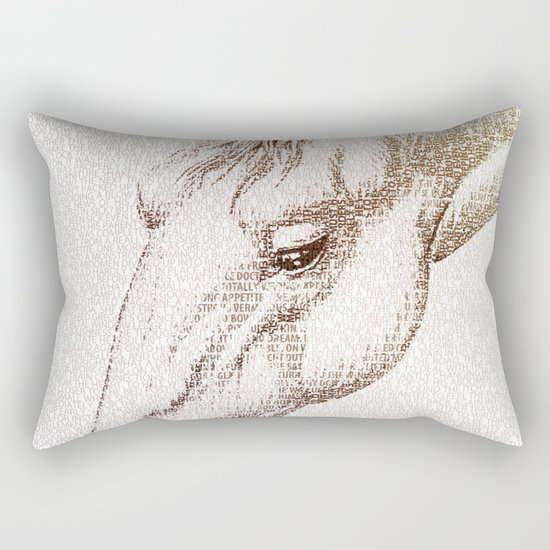 The Intellectual Horse Rectangular Pillow