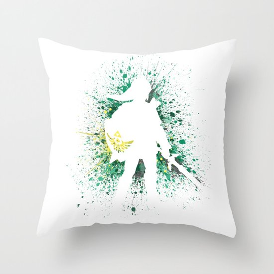 The Legend of Zelda - Link Throw Pillow by Kyle Samuel Society6