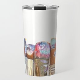 Five Paintbrushes Minimalist Photography Travel Mug