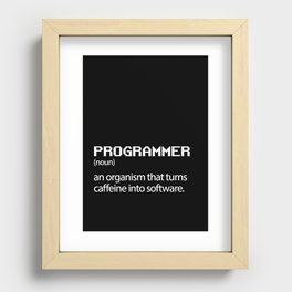 Computer Programmer / Developer Funny Wall Art Recessed Framed Print