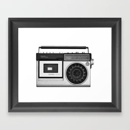cassette recorder / audio player - 80s radio Framed Art Print