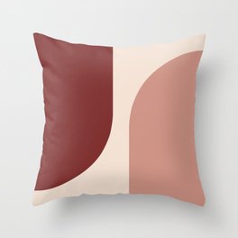 Modern Minimal Arch Abstract LXXXV Throw Pillow