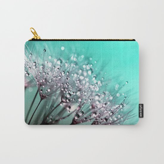 dandelion, mint, turquoise Carry-All Pouch