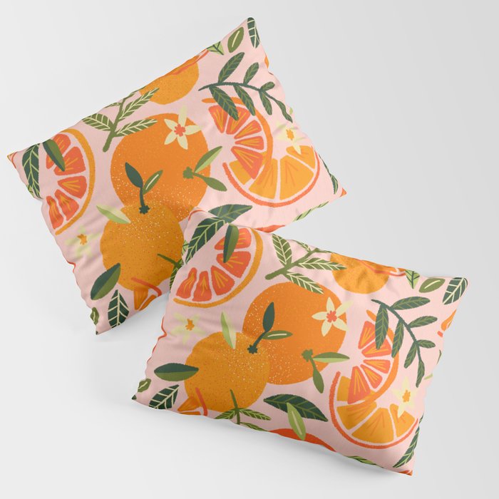 Orange Blooms – Blush Pillow Sham