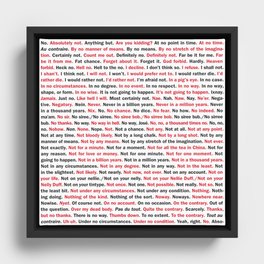 162 Ways to Say "No." Framed Canvas