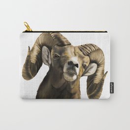 Big Horn Ram Carry-All Pouch | Outdoorsmanart, Bighornram, Digital, Wildlifeart, Painting, Huntersart, Biggameart 
