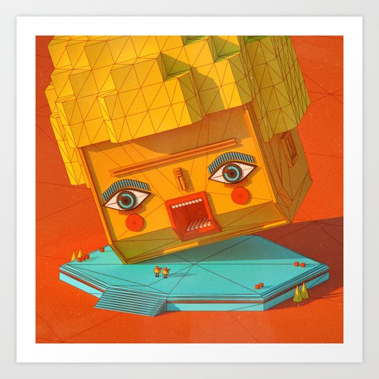 OMEGA SUPER MOM(ON TILT) (everyday 05.08.16) Art Print