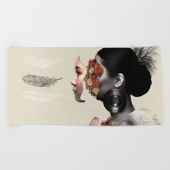 On the Inside Beach Towel