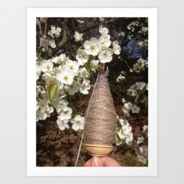 Pear and Plying Art Print